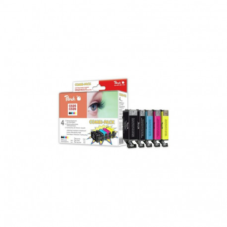 Peach PI100-140 ink cartridge 5 pc(s) Compatible Black, Cyan, Photo black, Yellow