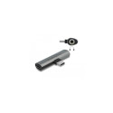 DeLOCK Audio Adapter USB Type-C to Stereo Jack female and USB Type-C PD grey