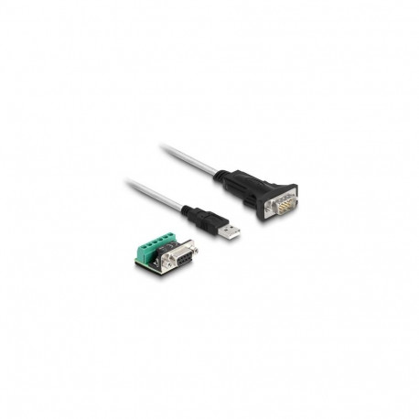 DeLOCK Adapter USB 2.0 Type-A to 1 x Serial RS-422/485 male with 6 pin terminal block 5 V 1.8 m