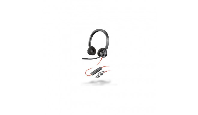 Poly Blackwire 3320 Stereo Microsoft Teams Certified USB-C Headset +USB-C/A Adapter
