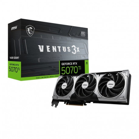 GeForce videokaart RTX 5070 Ti 16G VENTUS 3X OC GDDR7 256bit HDMI/3DP