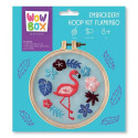 Embroidery kit Wow Box Flamingo