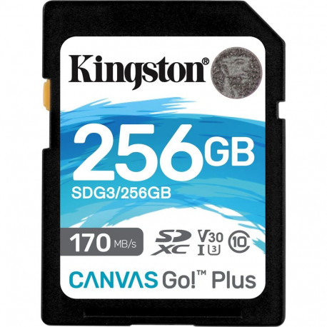 Kingston Canvas Go! Plus SDXC 256 GB Class 10 UHS-I/U3 V30 (SDG3/256GB)