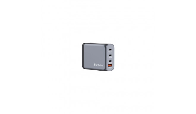 Verbatim GNC-100 GaN laadija 4-porti 100W USB A/C (EU/UK/US)