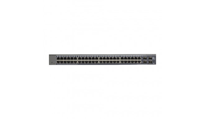 NETGEAR ProSafe 48-Port Gigabit Smart Switch v5 with 2 dedicated SFP and 2 Combo SFP ports - Rackmou