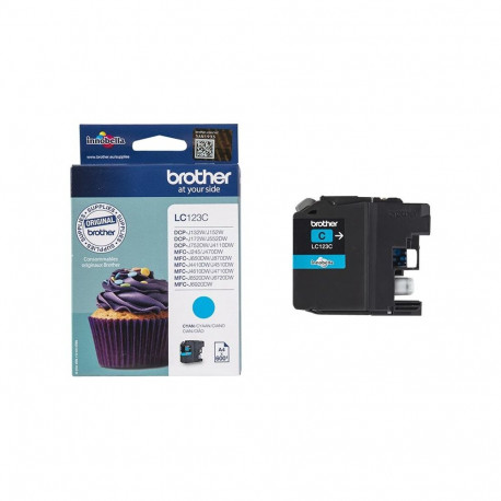 BROTHER LC123C tsüaan tindikassett 600 lehte