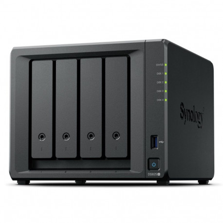Synology DiskStation DS925+ NAS/storage server Ryzen Embedded V1500B 4 GB DDR4 0 TB Black