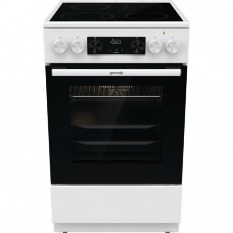 Gorenje GECS5C70WA cooker Freestanding cooker Coil hob White A