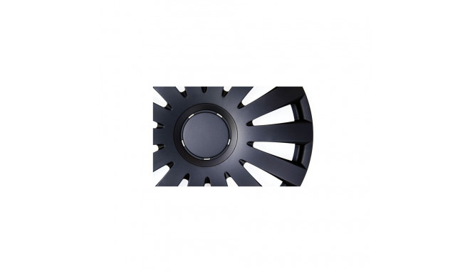 wheel covers set 14" 4pc black Fontana