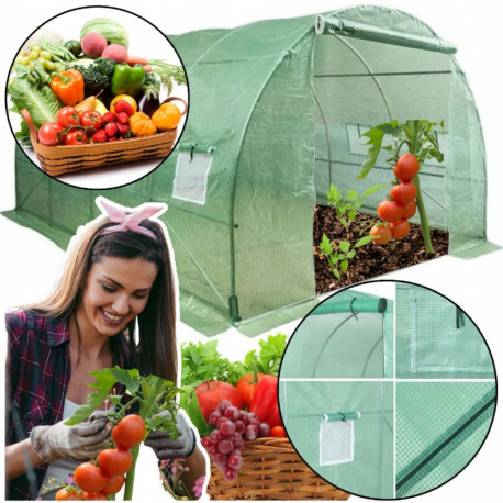 aiatunnel kasvuhoone 4,5x2x2m kile 9m² UV-4 premium