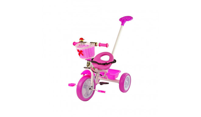 PRO100 roosa kolmerattaline jalgratas korviga EVA rattad