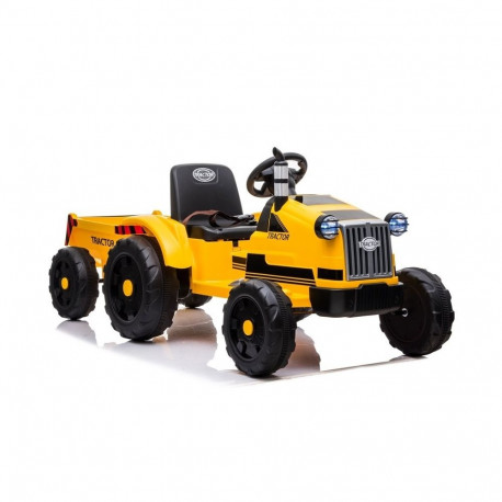 Akuga traktor CH9959 haagisega LED-tuled kaugjuhtimispult raadio, kollane