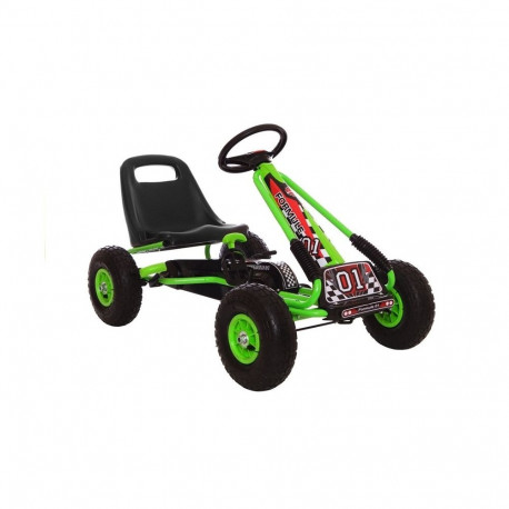 Gokart Zielony A-15 Pompowane Koła
