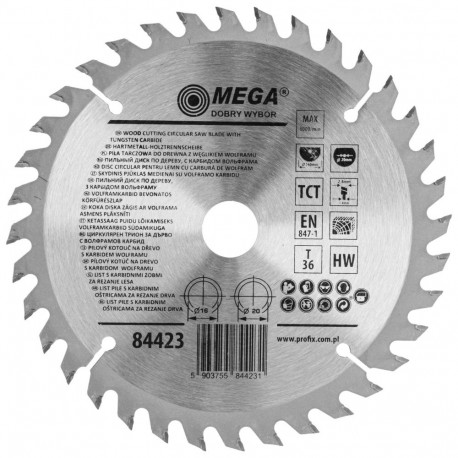 ketassaag puidule 160*36t*20/16mm