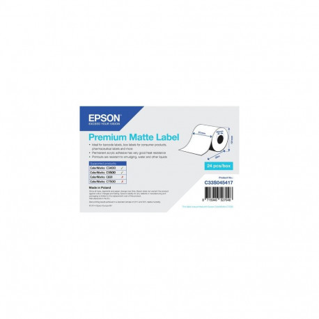 Epson Premium Matte Label - Continuous Roll: 51mm x 35m