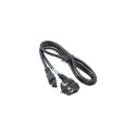 Akyga Power Cord AK-NB-01A for notebooks IEC C5 250V/50Hz 1,5m Black 1.5 m CEE7/7 C5 coupler