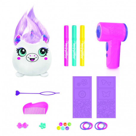AIRBRUSH Hair´iffic õhupintsliga pehme loom Squish Pal