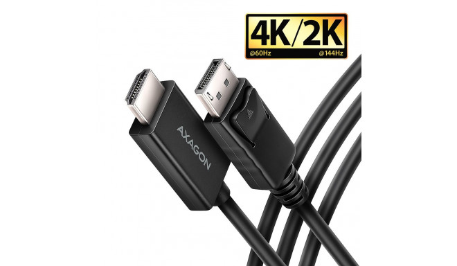 AXAGON aktiivne kaabel RVD-HI20C2 | DisplayPort HDMI-le | 1,8 m