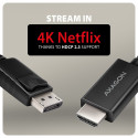 AXAGON aktiivne kaabel RVD-HI20C2 | DisplayPort HDMI-le | 1,8 m