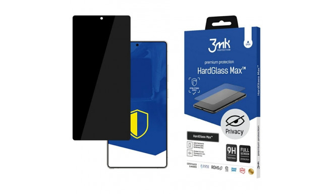 3MK HardGlass Max Privacy Tempered Glass for Samsung Galaxy S25 Ultra Black