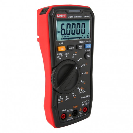 Didelio tikslumo skaitmeninis multimetras AC/DC 600V; AC/DC 10A; 50kHz; 40MΩ; 1000uF; LoZ; LPF; N