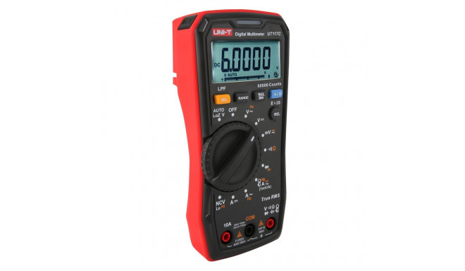 "didelio täpsusega digitaalne multimeeter AC/DC 600V; AC/DC 10A; 50kHz; 40MΩ; 1000uF; LoZ; LPF; NCV;