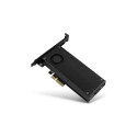 AXAGON PCEM2-DC PCI-E 3.0 4x - DUAL M.2 SSD (NVMe + SATA) dual voltage up to 110mm SSD fan + heatsin