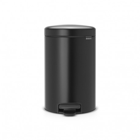 BRABANTIA waste bin with pedal NewIcon 12 l Matt Black 113741