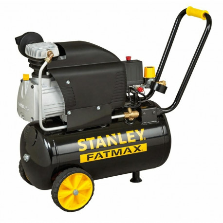 Air compressor STANLEY Fatmax FMXCM0061E, 1500 W, 8 bar, 222 l/min, 24 l, oil-filled, with wheels