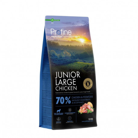 Profine Junior Large Chicken & Potatoes dog food 12kg