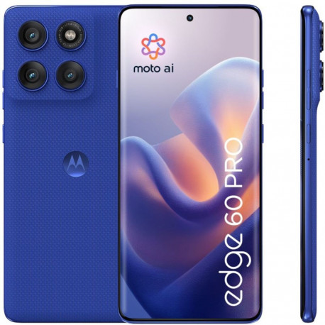 Motorola Edge 60 Pro 5G puhelin, 512/12 Gt, Dazzling Blue