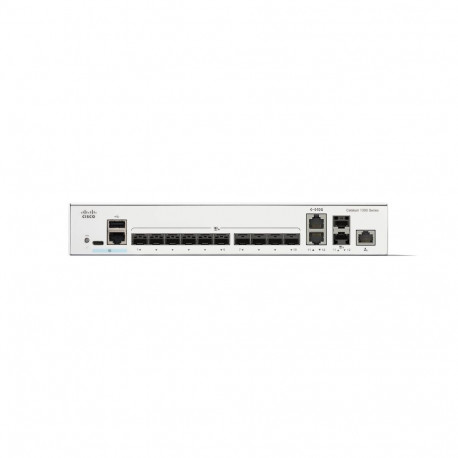 CISCO Catalyst 1300 12-pordiline lüliti 10 x 10GE SFP+ 2 x 10GE jagatud ülendusporti