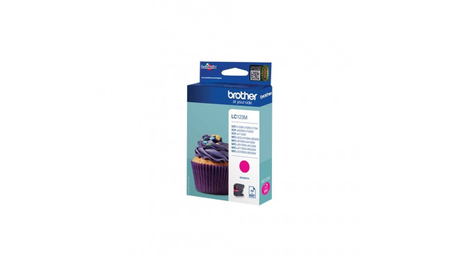 BROTHER LC123M tindikassett magenta 600 lehte