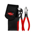 Set of mini pliers in case for belt, 2 pieces.