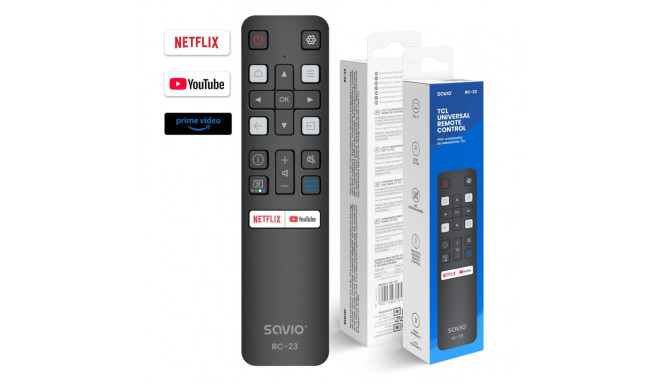 SAVIO RC-23 universaalne / asendus kaugjuhtimispult TCL telerile