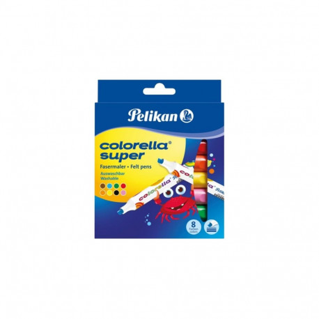 Pelikan viltpliiatsid Colorella Super 8 värvi (804905)