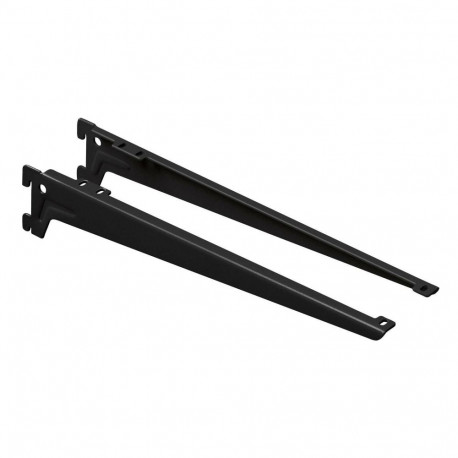 1 PAIR BRACKET ANGLE 380 MM BLACK