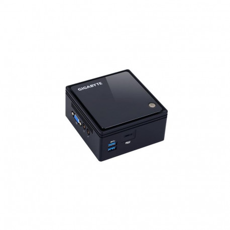 GIGABYTE GB-BACE-3160 PC/workstation barebone 0.69L sized PC Black J3160 1.6 GHz