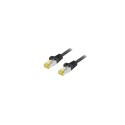 Equip Cat.6A S/FTP Outdoor Patch Cable, 30m, Black