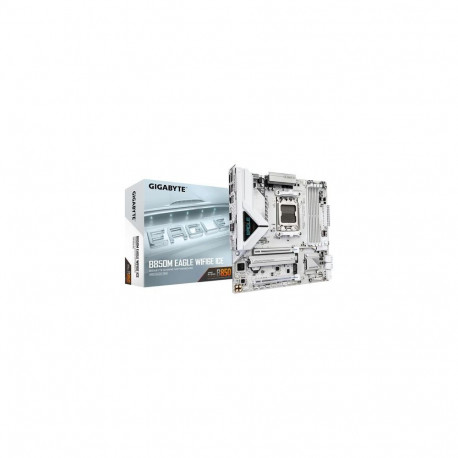 GIGABYTE B850M EAGLE WIFI6E ICE Motherboard - AMD Ryzen 9000 Series CPUs, 8+2+2 Phases Digital VRM,