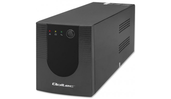 Qoltec 53775 uninterruptible power supply (UPS) Line-Interactive 1.2 kVA 720 W 4 AC outlet(s)