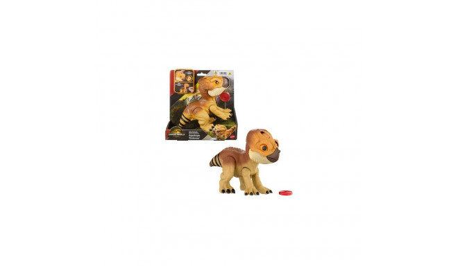 Jurassic World Rebirth Primal Protector Aquilops Dolores Interactive Dinosaur Toy, Attack &amp; 