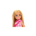 Barbie Chelsea Doll, Small Doll Wearing Removable Checked Dress with Blonde Hair &amp; Blue Eyes
