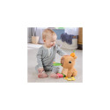 Fisher-Price Snuggly Snacky Capybara Plush Baby Sensory Toy with Teether &amp; Rattle for Newbor
