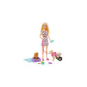 Barbie Doll with a Toy Pup and Dog in a Wheelchair, Plus Pet Accessories