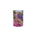 Barbie Doll with a Toy Pup and Dog in a Wheelchair, Plus Pet Accessories