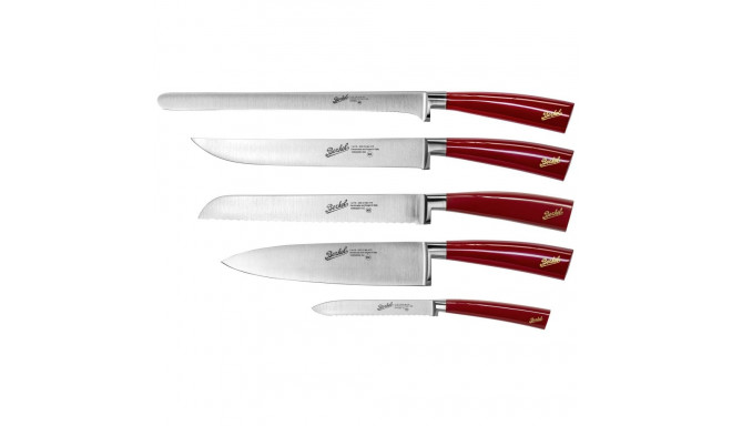 Berkel Elegance Red Chef knife set 5-pcs.