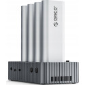 4x M.2 NVME Drive Clone Docking Station - Gray