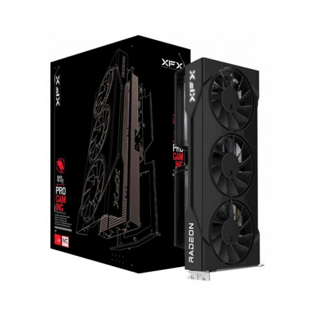 XFX Radeon RX 9060 XT Swift OC Triple Fan, graphics card black, RDNA4, GDDR6, 2x DisplayPort, 1x HDM