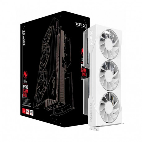 XFX Radeon RX 9060 XT Swift OC Triple Fan, graphics card white, RDNA4, GDDR6, 2x DisplayPort, 1x HDM